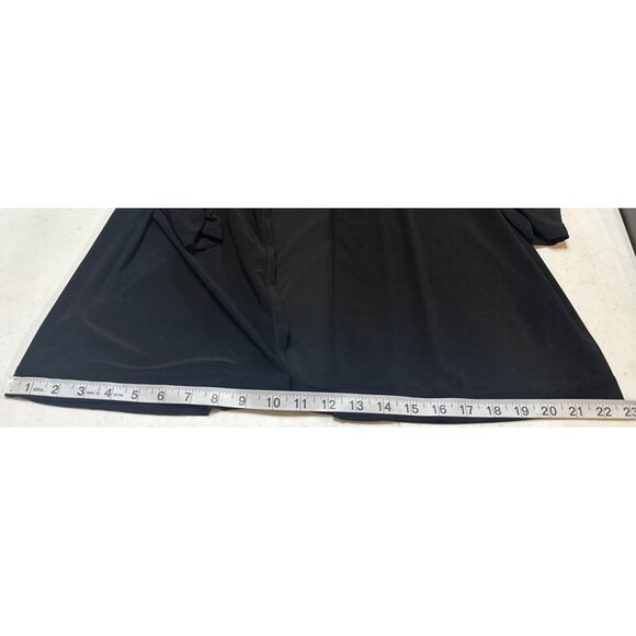 Perceptions New York Open-Front Black Blouse Polyester Blend Women Size 14-READ - Picture 9 of 16